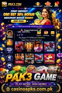 PAK3 Game Download [Top Earning Money APP] for Pakistan 1